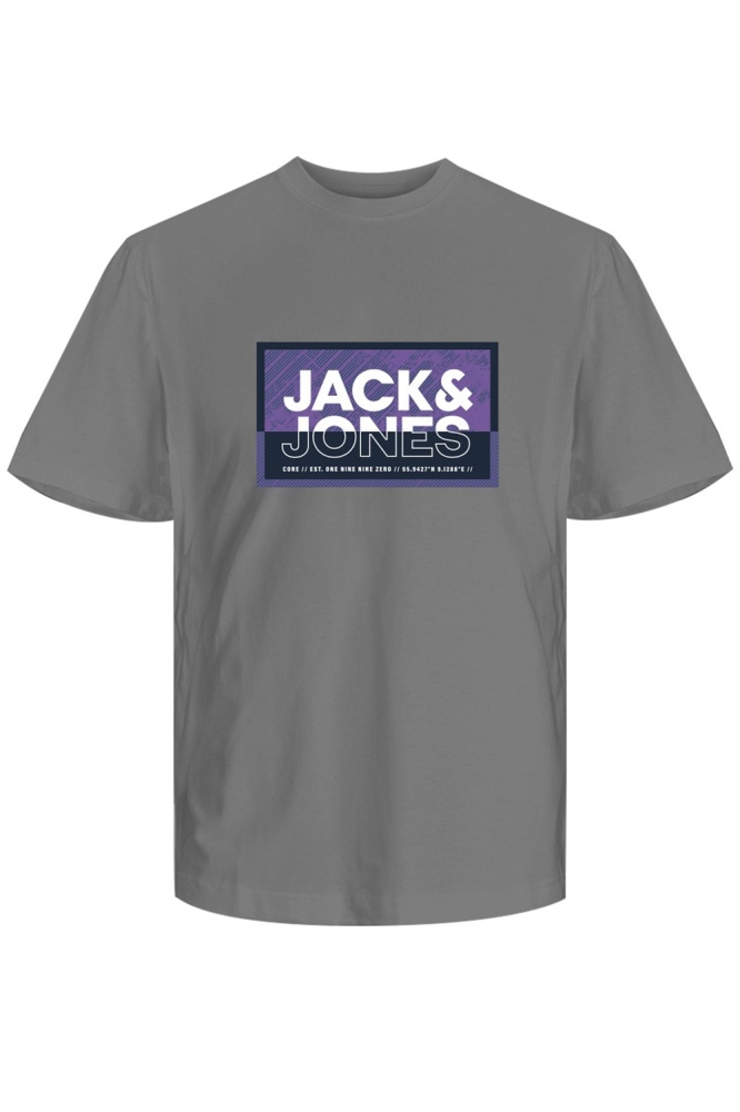JCOLOGAN SUMMER PRINT TEE CREW NECK 12283825 GREY FLANNEL